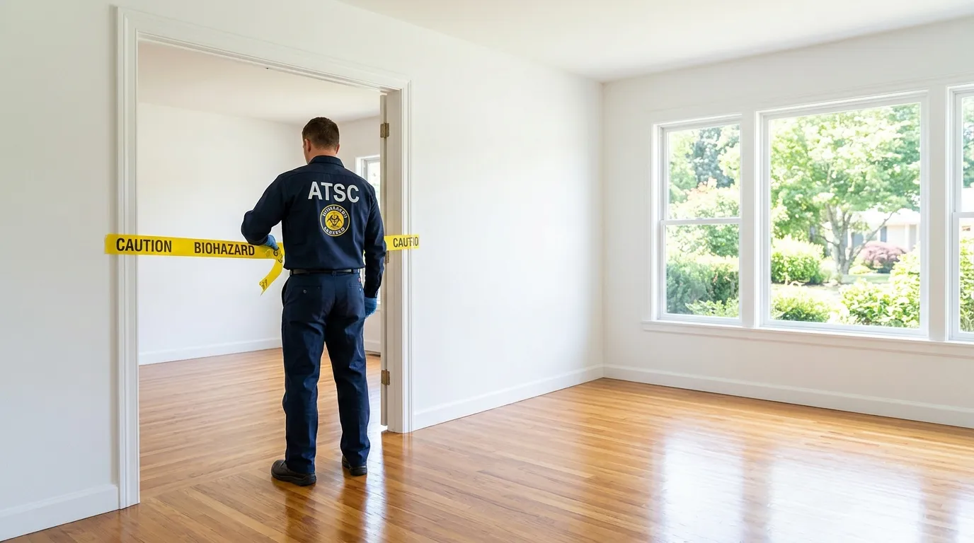 Certified biohazard cleanup crew performing Crime Scene Cleanup in Gages Lake