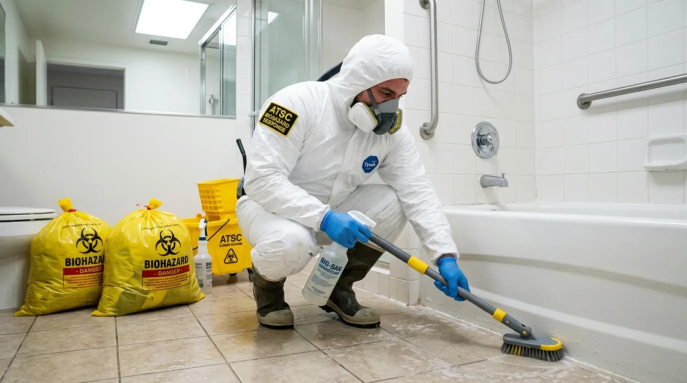 Decontamination equipment deployed for Blood Cleanup in Gages Lake